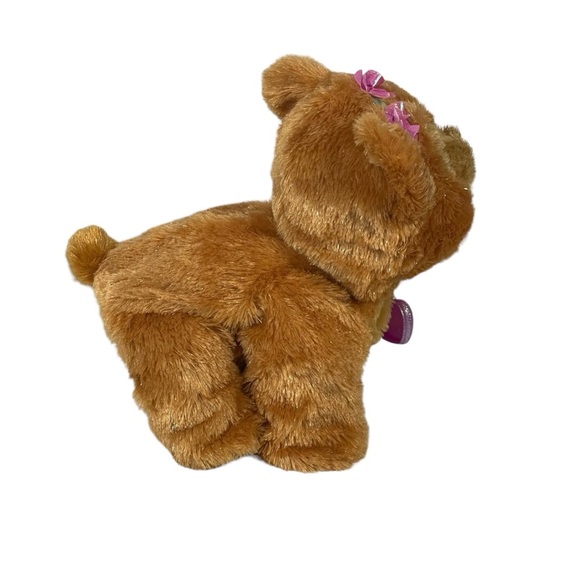 FurReal Friends Woodland Sparkle Peanut Butter Baby Bear Cub Walks Talks Plush - Picture 6 of 9
